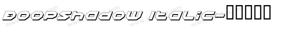 BoopShadow Italic字体转换